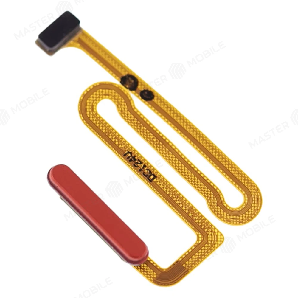 Шлейф для Samsung A125 Galaxy A12 / A135 Galaxy A13 / M127 Galaxy M12 и др. с комп. + сканер отпечатка пальца (кнопка включения) (красный) фото №3