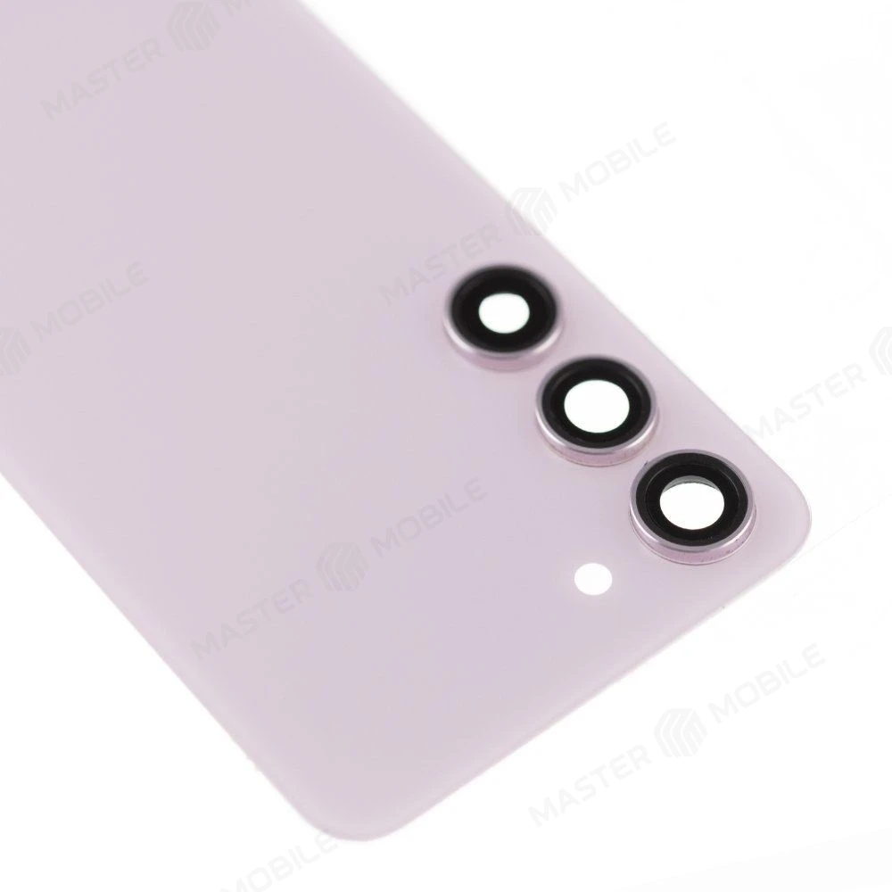 Задняя крышка для Samsung S911 Galaxy S23 (розовый) (в сборе со стеклом камеры) (ORIG100) фото №3