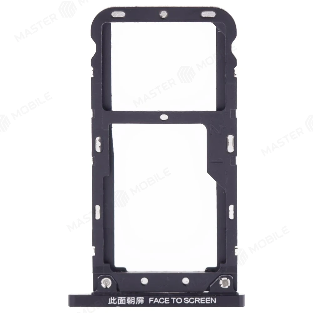 Держатель сим-карты для Xiaomi Mi Max 3 (M1804E4A) (черный)  фото №1