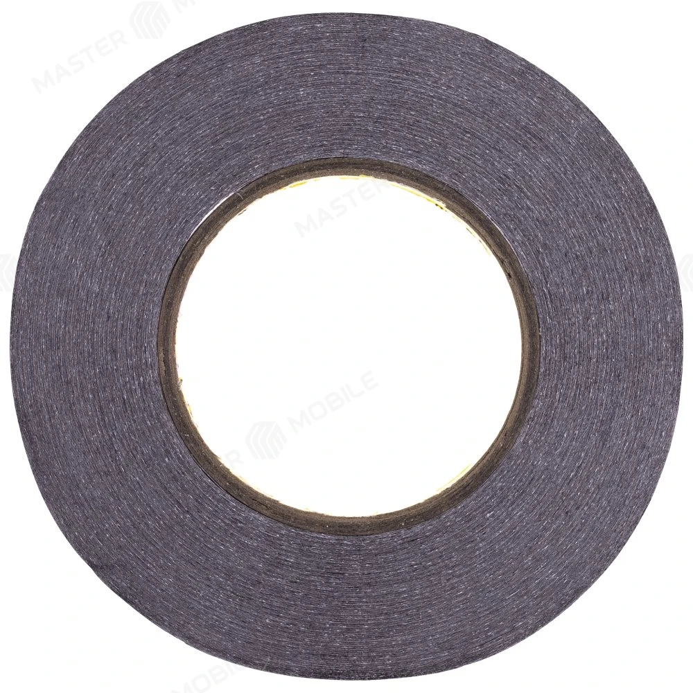 Скотч 3М двусторонний 50 м x 10 мм (черный) фото №1