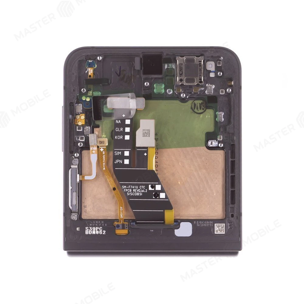 Дисплей для Samsung F741 Galaxy Z Flip 6 + тачскрин (внутренний) (черный) (в рамке) (ORIG100) (SP) фото №3