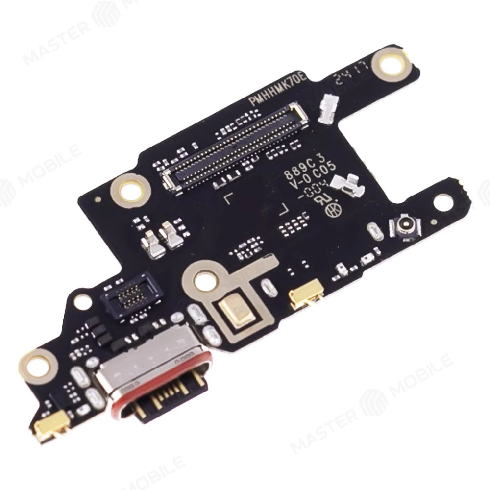 Нижняя плата для Xiaomi Poco X6 Pro (2311DRK48G) с комп. + разъем зарядки + микрофон + разъем SIM (ORIG100) фото №3