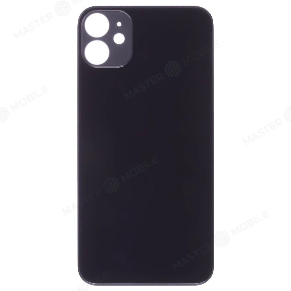 Задняя крышка для Apple iPhone 11 (черный) (с широким отверстием) (Premium) фото №1