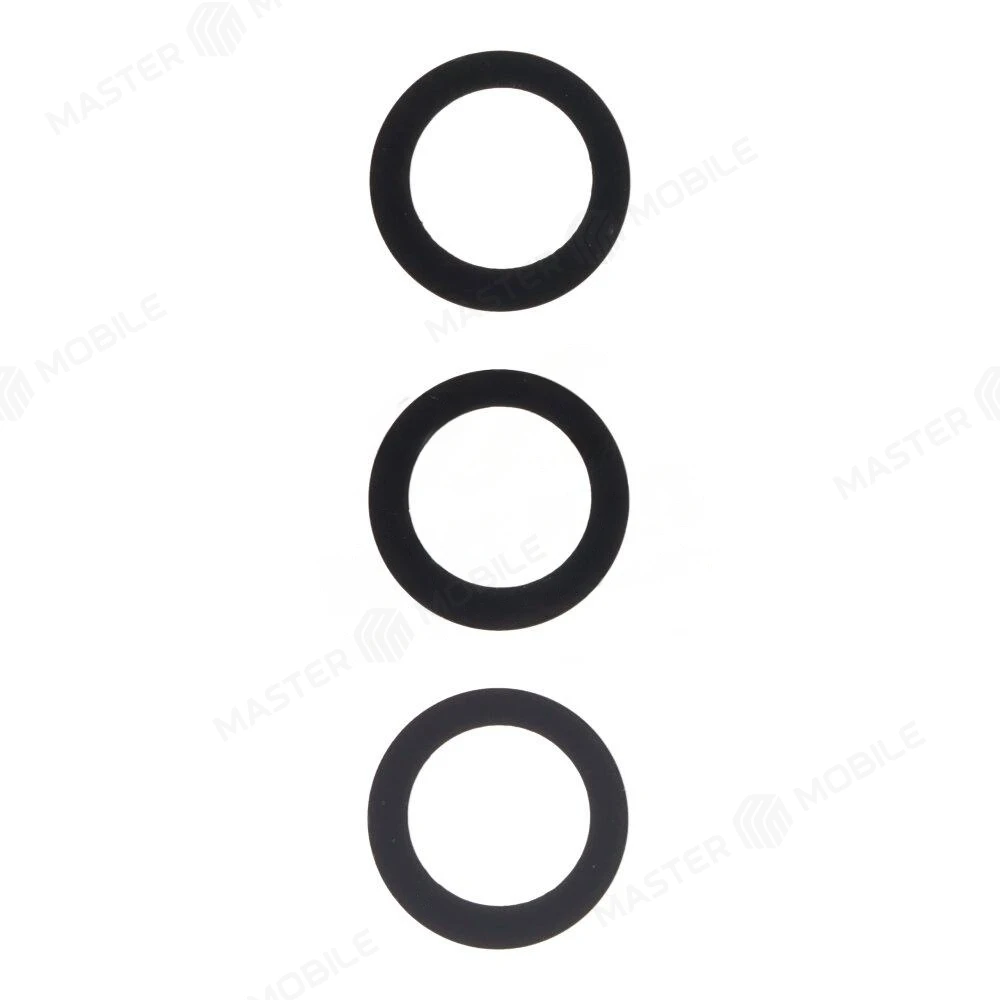 Стекло задней камеры для Samsung S911 Galaxy S23 / S916 Galaxy S23+ (без рамки) (черный) 