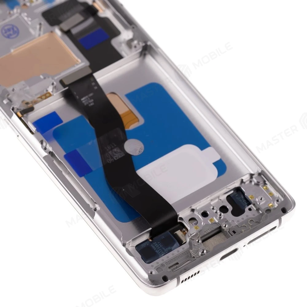 Дисплей для Samsung G998 Galaxy S21 Ultra + тачскрин (серебристый) (в рамке) (OLED) (Full Size) фото №4