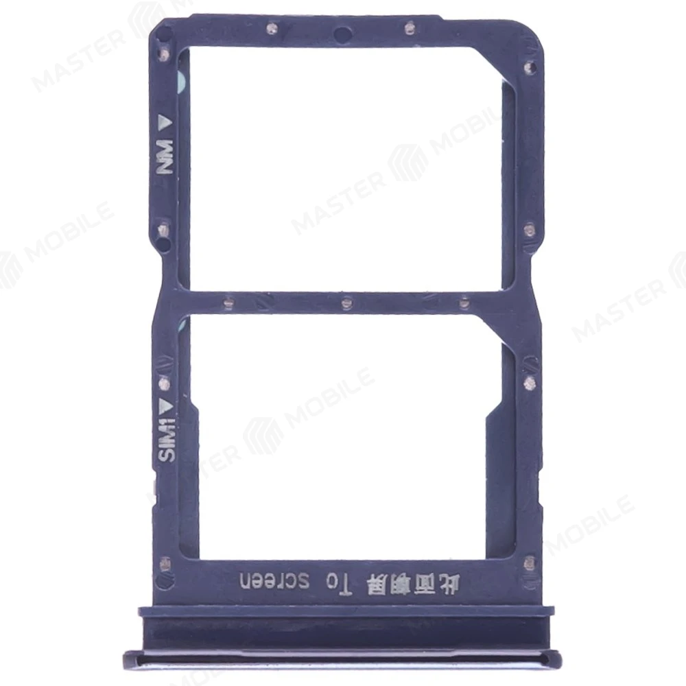 Держатель сим-карты для Huawei Honor 30i (LRA-LX1) / Y8p (AQM-LX1) (голубой) фото №1