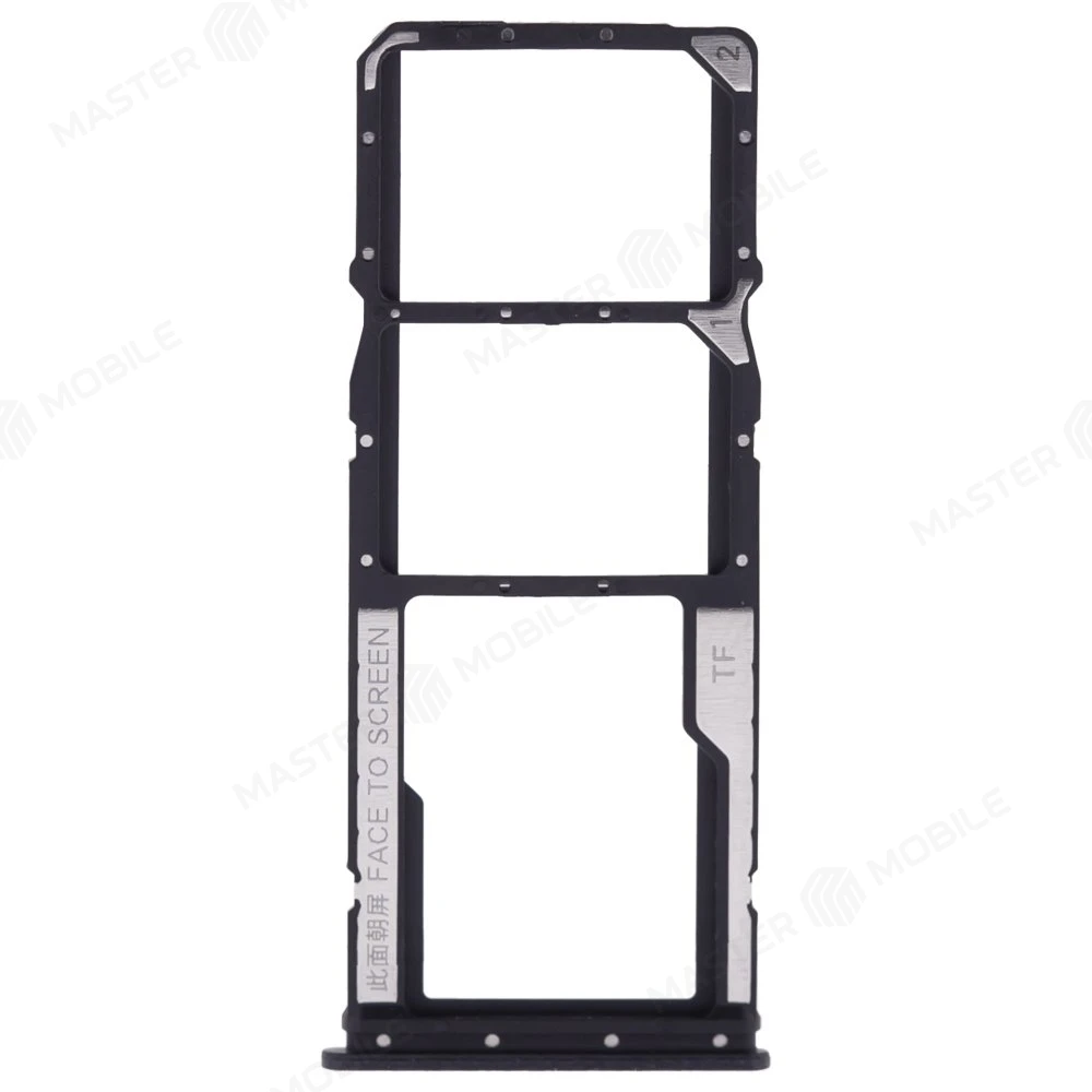 Держатель сим-карты для Xiaomi Redmi Note 12 4G (23021RAA2Y) (черный) фото №1