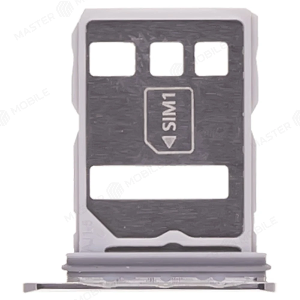 Держатель сим-карты для Huawei P60 (LNA-LX9) / P60 Pro (MNA-LX9) (серебристый) фото №1