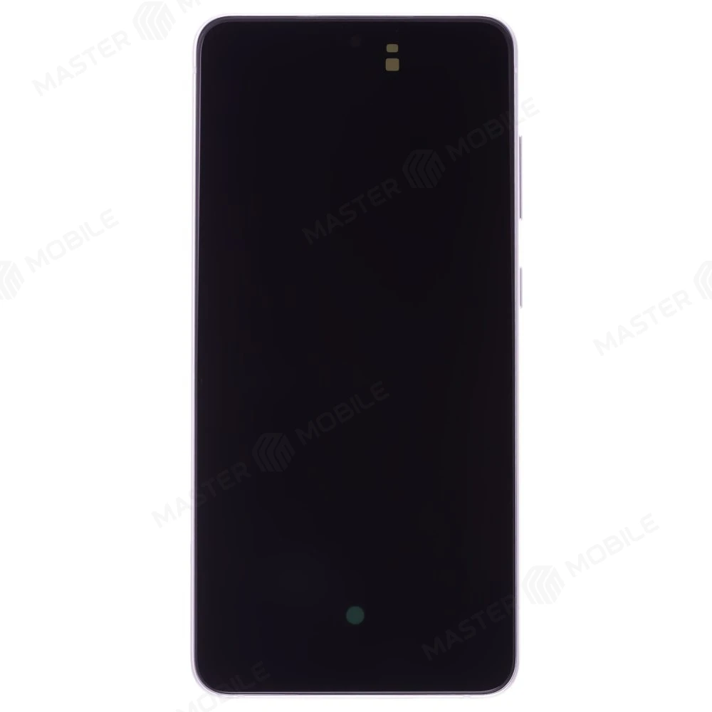 Дисплей для Samsung G990 Galaxy S21 FE + тачскрин (серебристый) (в рамке) (ORIG100) (возможен дефект ЛКП) фото №1