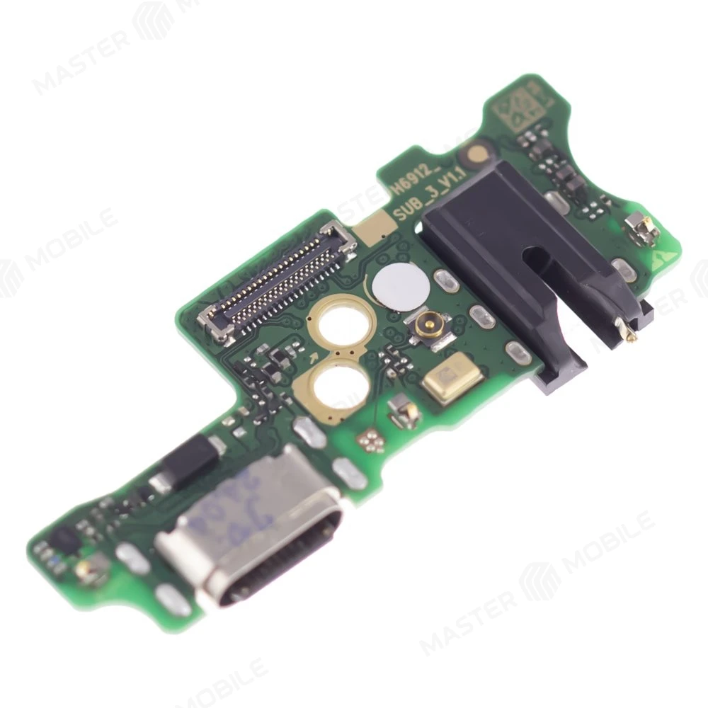 Нижняя плата для Infinix Hot 11S (X6812B) с комп. + разъем зарядки + микрофон (ORIG100) фото №3