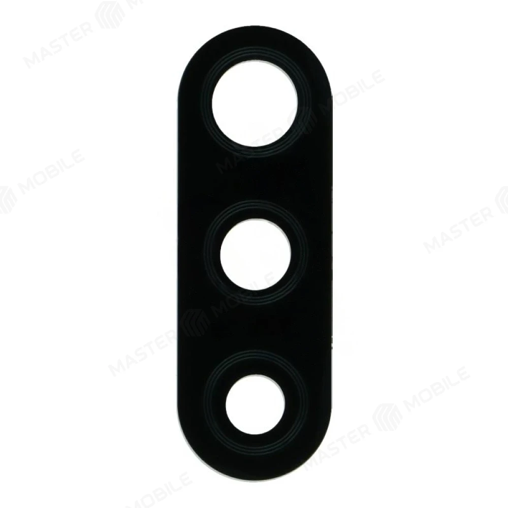Стекло задней камеры для Samsung A115 Galaxy A11 (без рамки) (черный) 