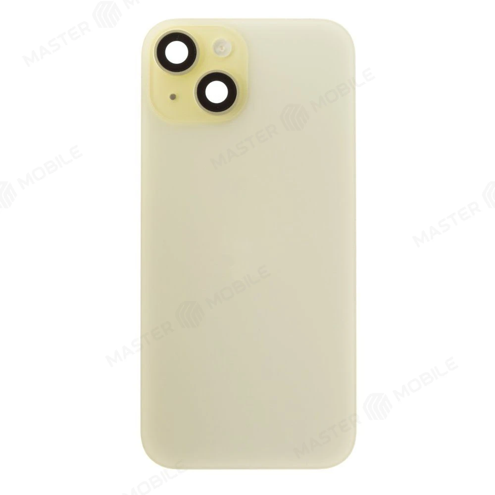 Задняя крышка для Apple iPhone 15 (желтый) (в сборе) (ORIG100) (Снятый) (возможен дефект ЛКП) фото №1