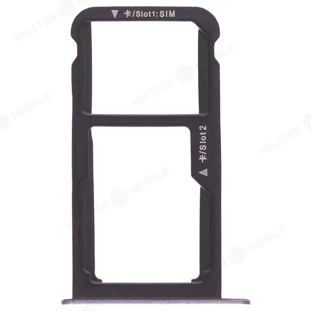 Держатель сим-карты для Huawei P10 Lite (WAS-L03T/WAS-LX1) (серый) фото №1