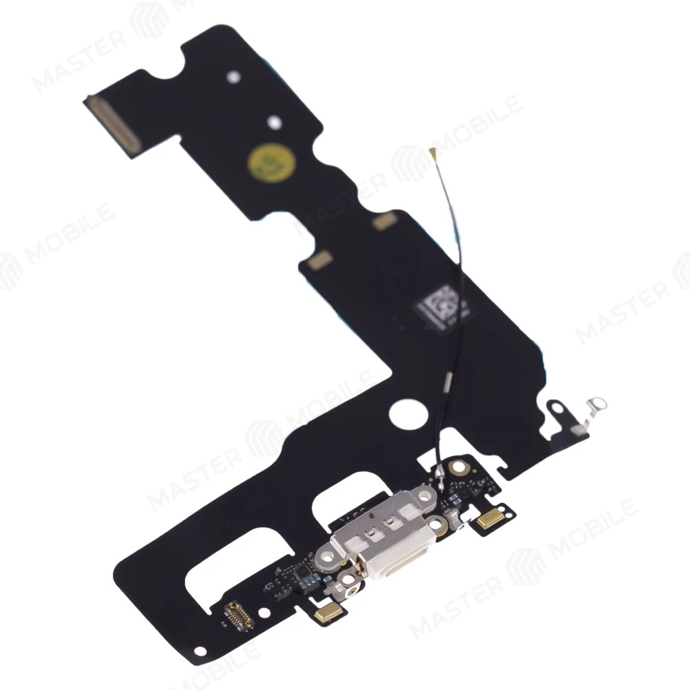 Шлейф для Apple iPhone 7 Plus с комп. + разъем зарядки + микрофон (белый)  фото №3