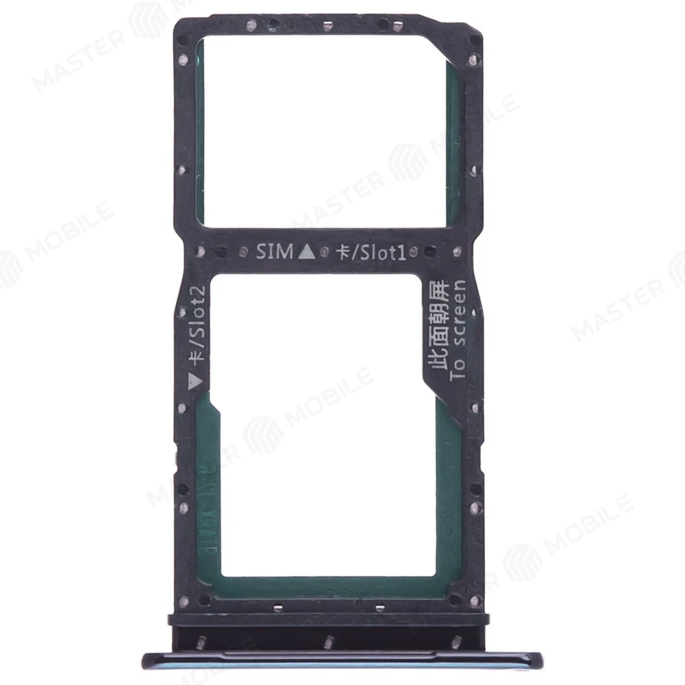 Держатель сим-карты для Huawei P Smart Z (STK-LX1) / Y9 Prime 2019 (зеленый) фото №1