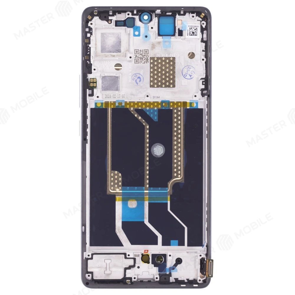 Дисплей для Realme GT 6T (RMX3853) + тачскрин (серебристый) (в рамке) (ORIG100) (SP) фото №2