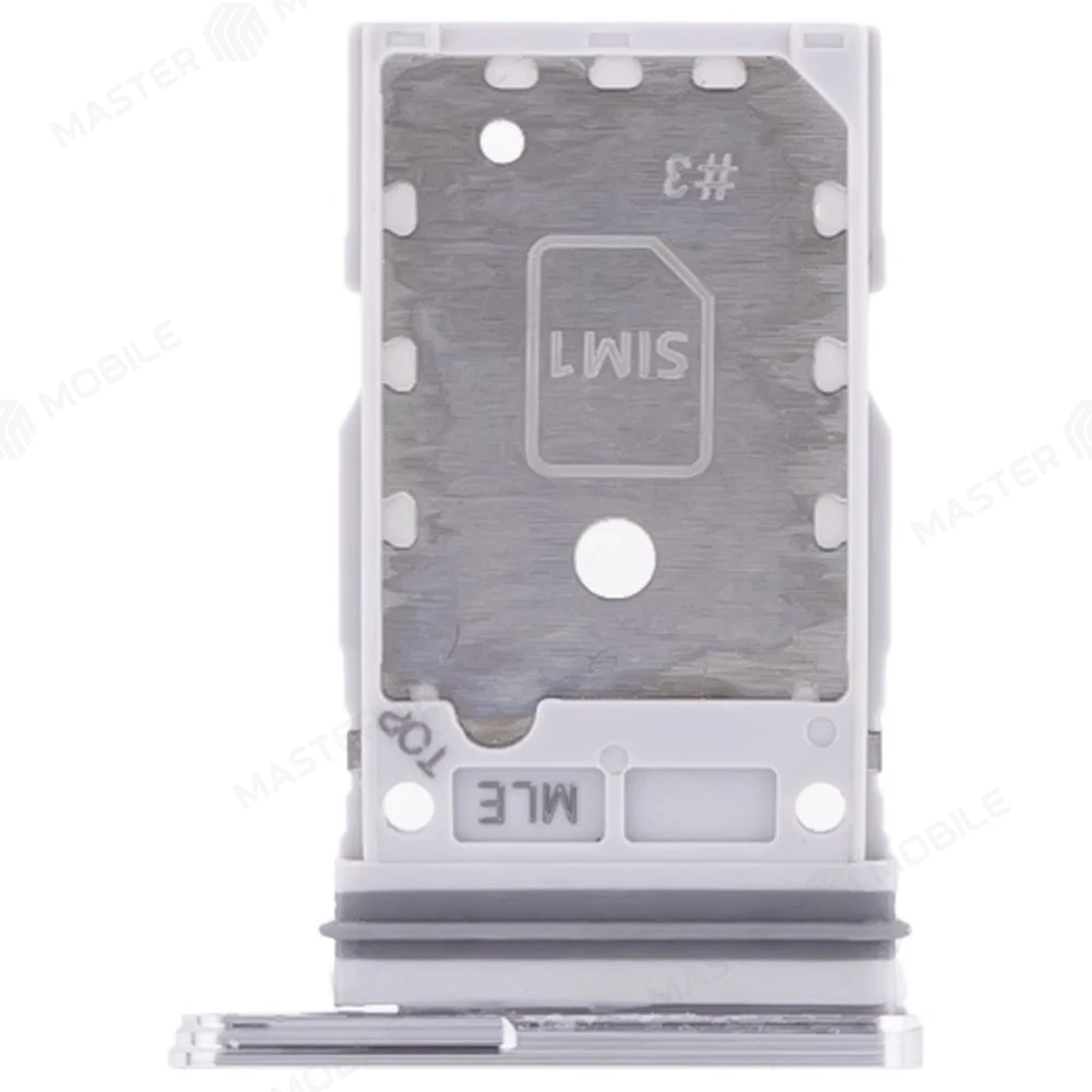 Держатель сим-карты для Samsung S908 Galaxy S22 Ultra (серебристый) фото №1