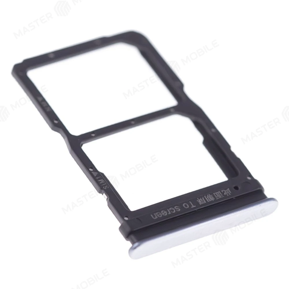 Держатель сим-карты для Huawei Honor 30S (CDY-NX9A) (серебристый) фото №3