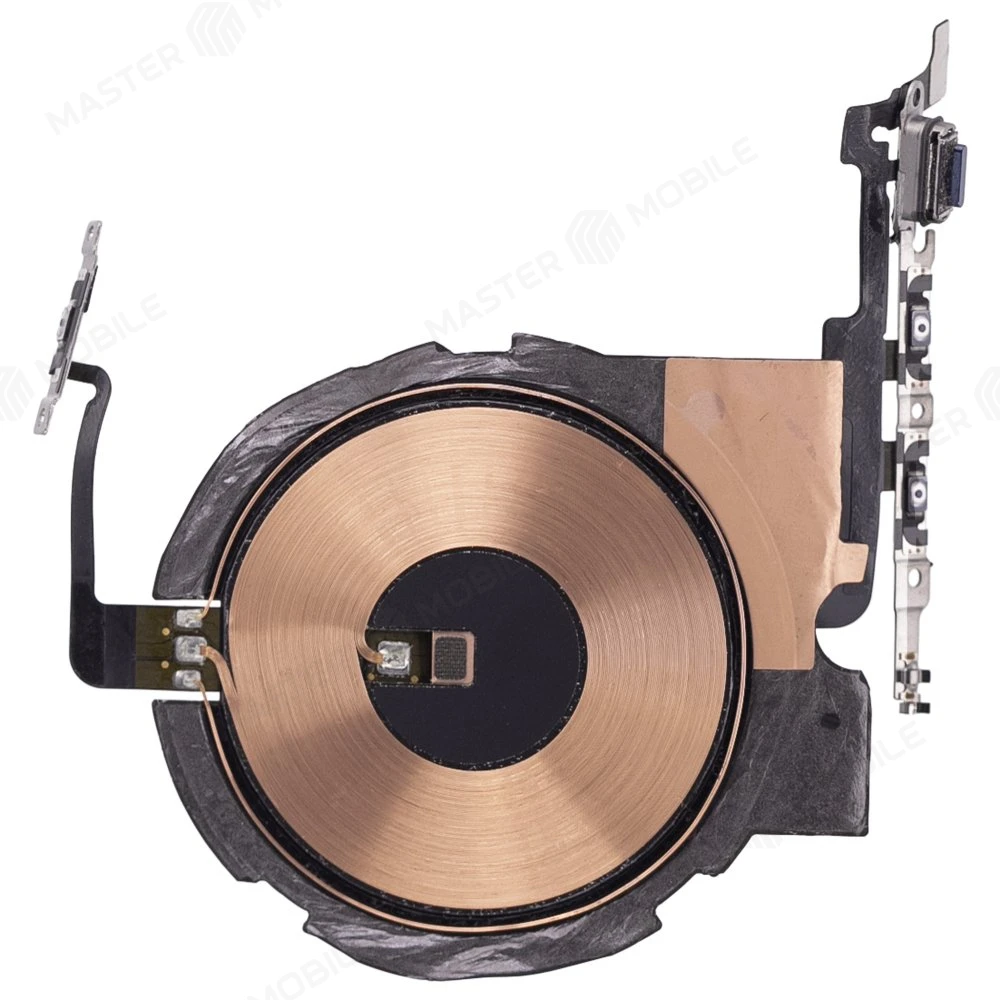 Шлейф для Apple iPhone 12 Pro Max с комп. (на кнопку включения и кнопки громкости) + беспроводная зарядка (ORIG100) фото №1