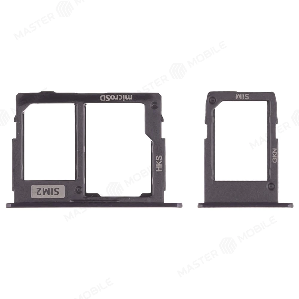 Держатель сим-карты для Samsung J330 Galaxy J3 (2017) / J530 Galaxy J5 (2017) / J730 Galaxy J7 (2017) (черный) фото №1