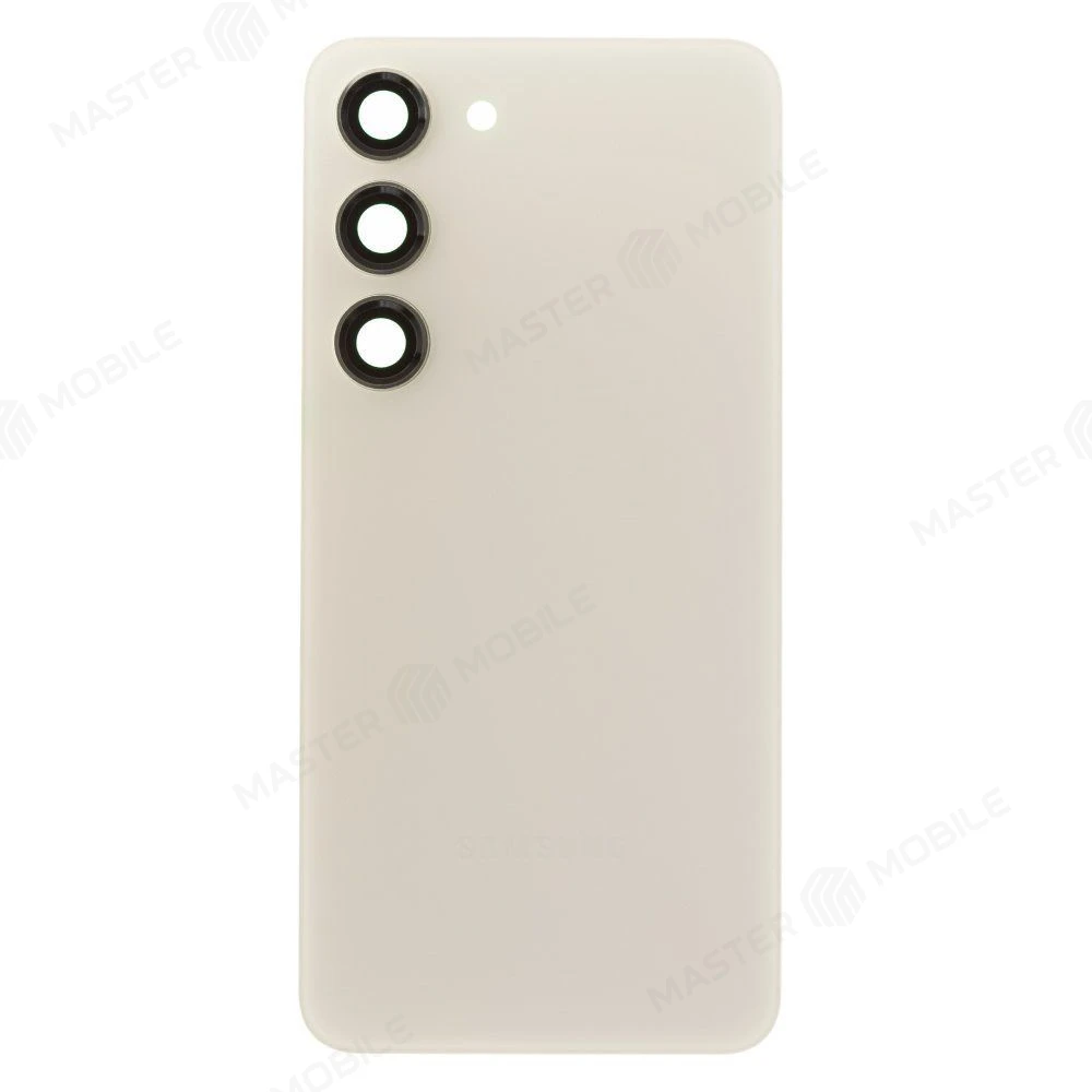 Задняя крышка для Samsung S911 Galaxy S23 (белый) (в сборе со стеклом камеры) фото №1