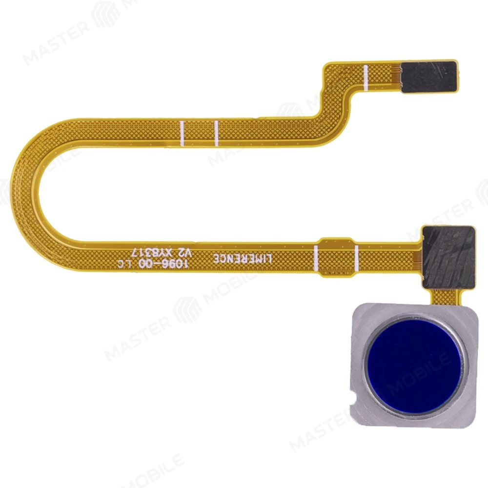 Шлейф для Xiaomi Mi 8 Lite (M1808D2TG) с комп. + сканер отпечатка пальца (синий)  фото №1