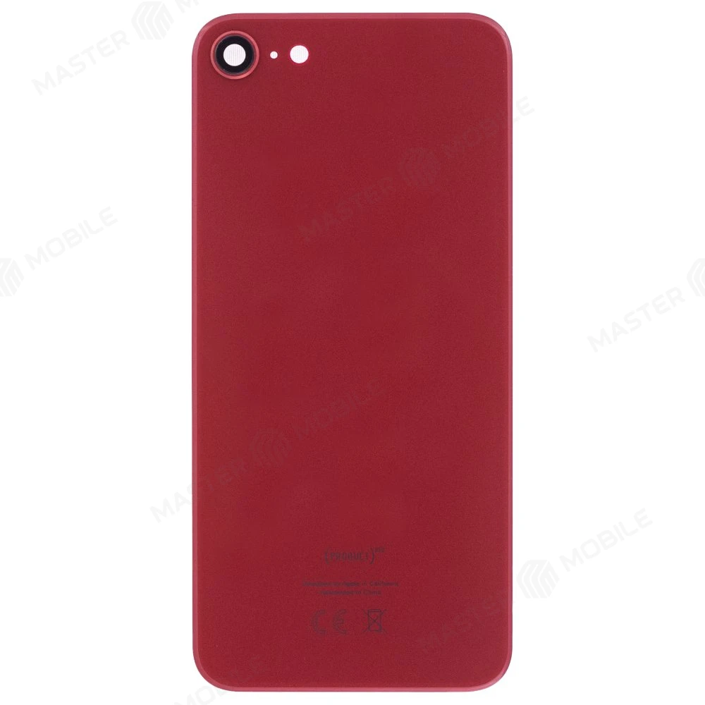 Задняя крышка для Apple iPhone 8 (красный) (в сборе со стеклом камеры) (Premium) фото №1