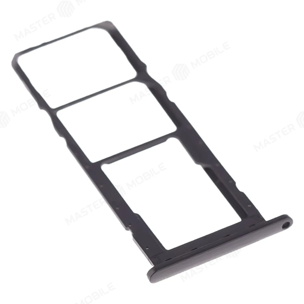 Держатель сим-карты для Samsung A037 Galaxy A03s (черный) фото №3