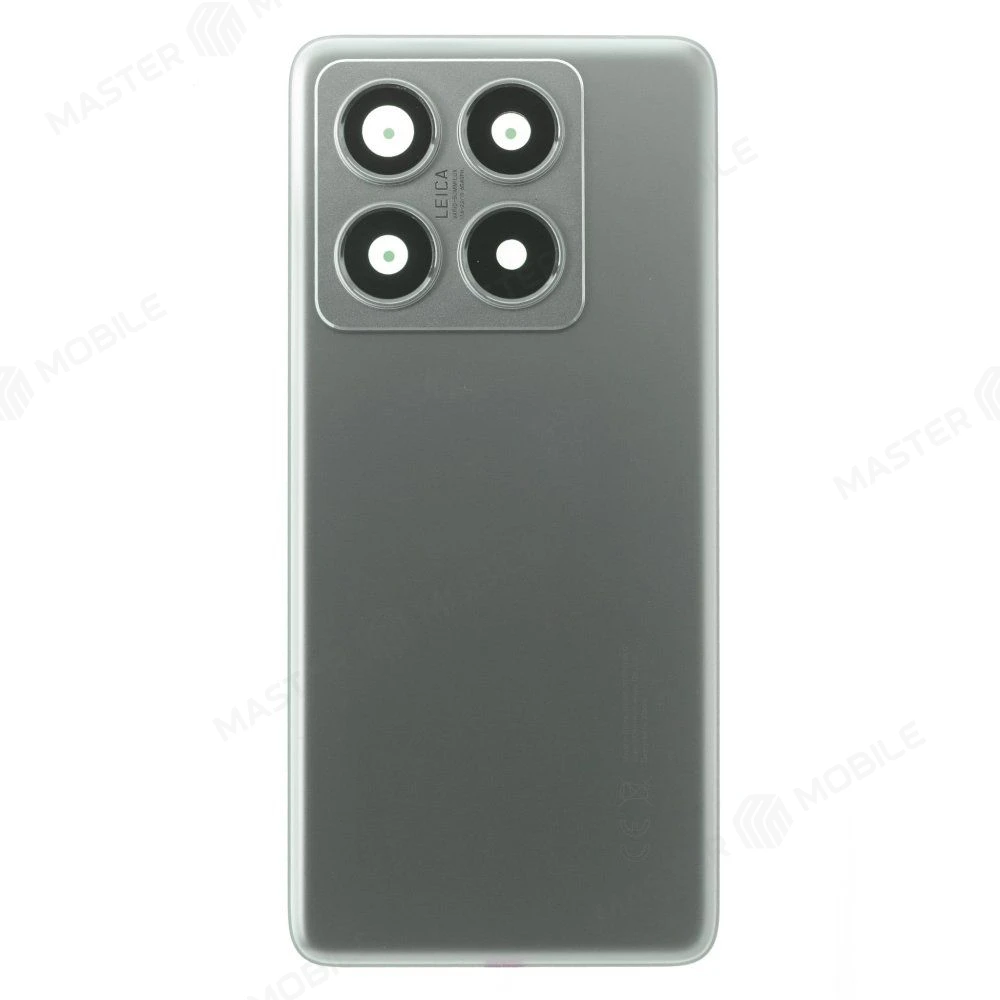 Задняя крышка для Xiaomi 14T Pro (MZB0HH9RU) (серый) (в сборе со стеклом камеры) (ORIG100)  фото №1