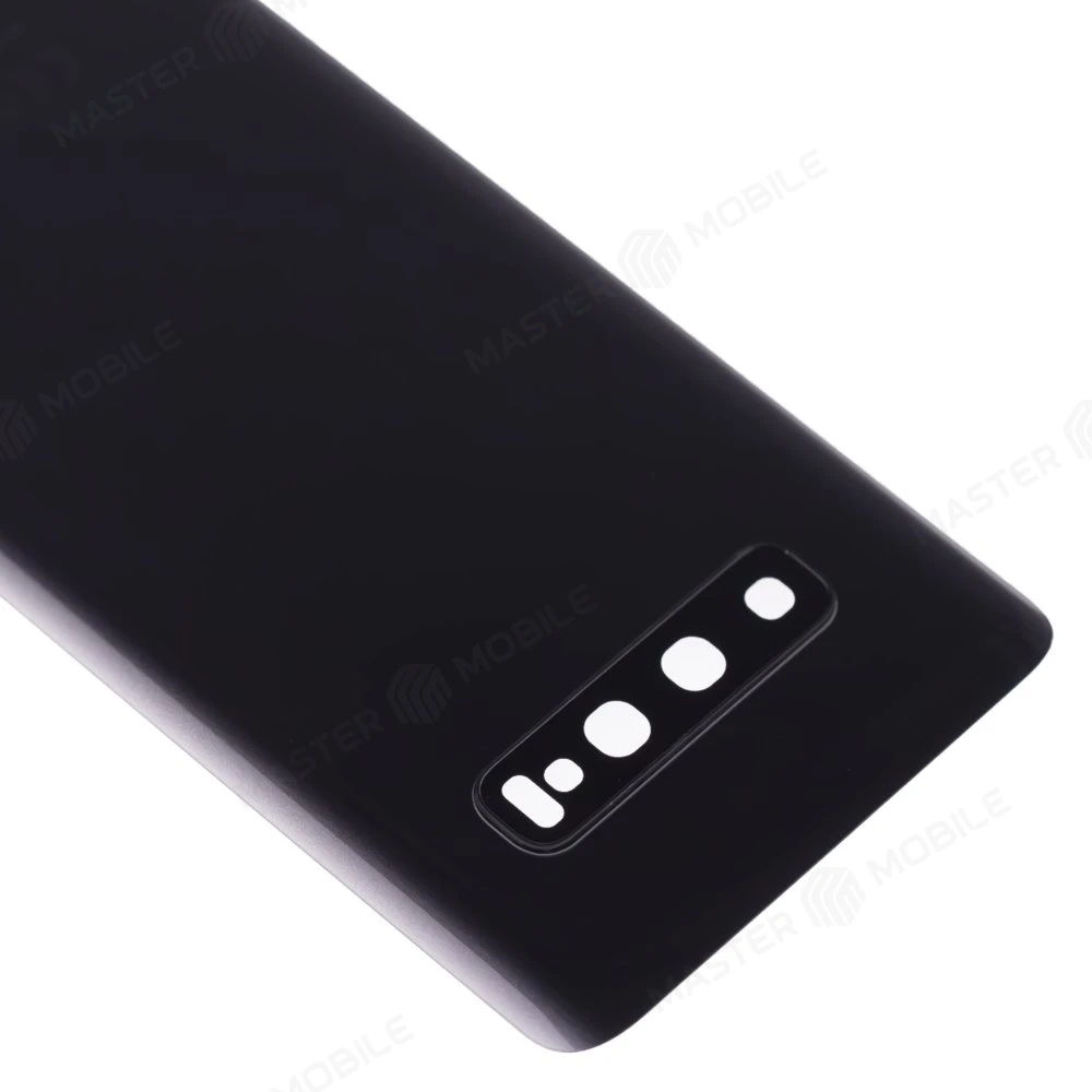 Задняя крышка для Samsung G975 Galaxy S10+ (черный) (в сборе со стеклом камеры) фото №3
