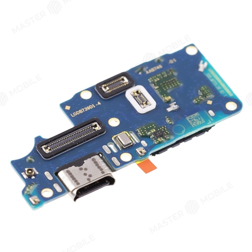 Нижняя плата для Realme 12+ 5G (RMX3867) / 12 4G (RMX3871) с комп. + разъем зарядки + микрофон (ORIG100)  фото №3