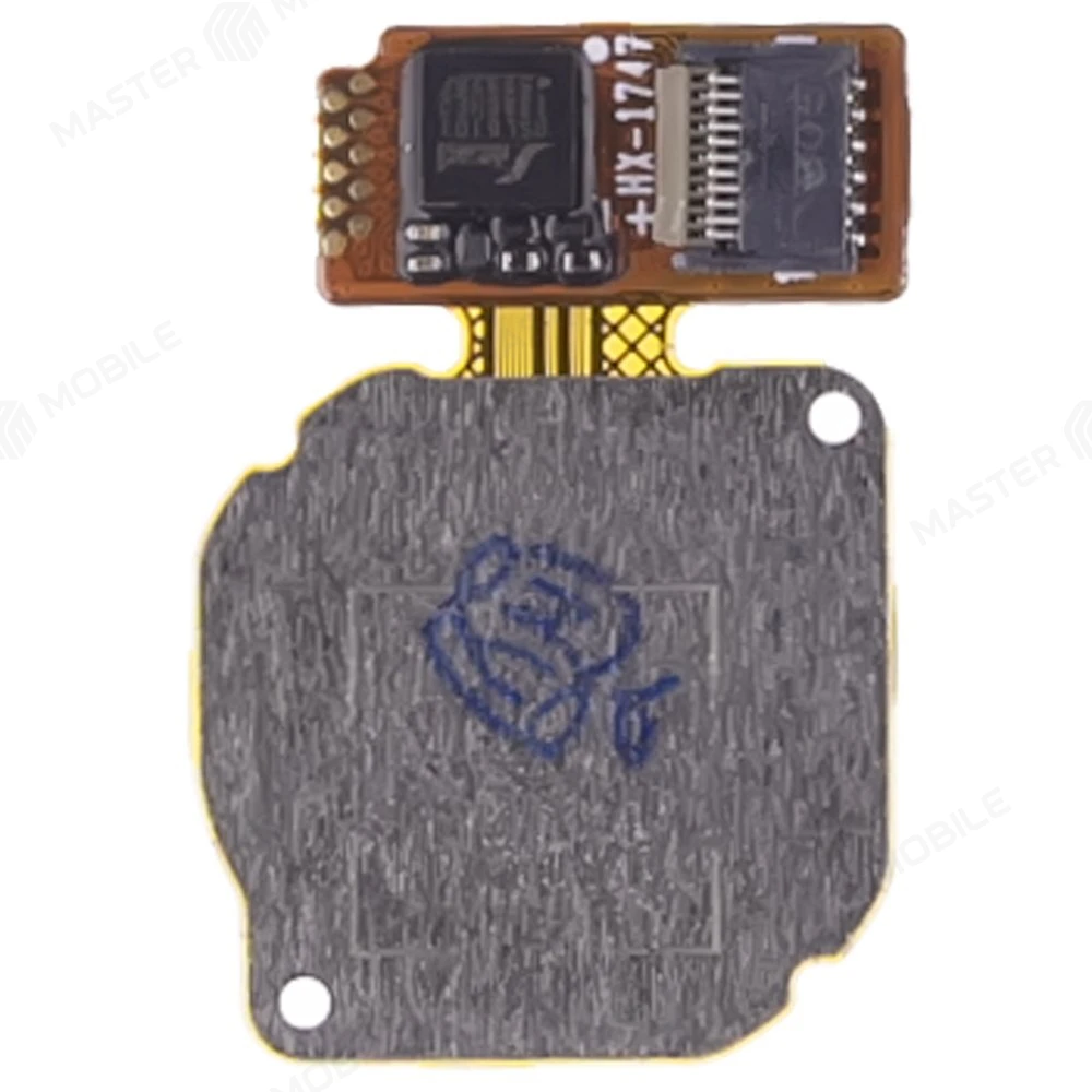 Шлейф для Huawei P20 Lite (ANE-LX1) / P8 Lite 2017 / Nova 3E (ANE-AL00) с комп. + сканер отпечатка пальца (черный)  фото №2