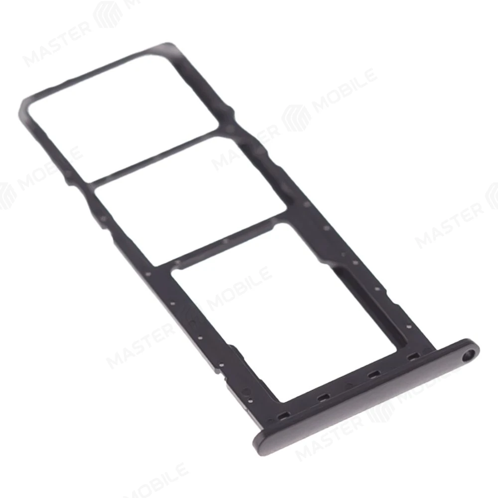 Держатель сим-карты для Samsung A035 Galaxy A03 (черный) фото №3