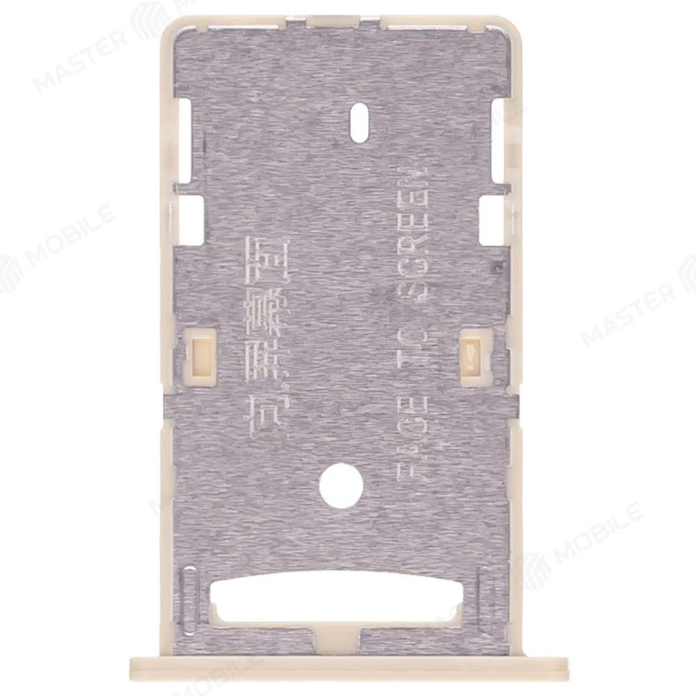 Держатель сим-карты + карты памяти (MicroSD) для Xiaomi Redmi 4A (золотистый)  фото №2