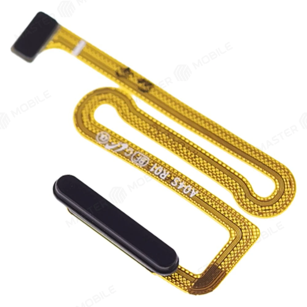 Шлейф для Samsung A047 Galaxy 04s с комп. + сканер отпечатка пальца (кнопка включения) (черный)  фото №3