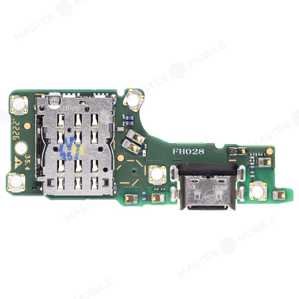Нижняя плата для Huawei Honor X9 (ANY-LX1) с комп. + разъем зарядки + микрофон + разъем SIM (ORIG100)  фото №2