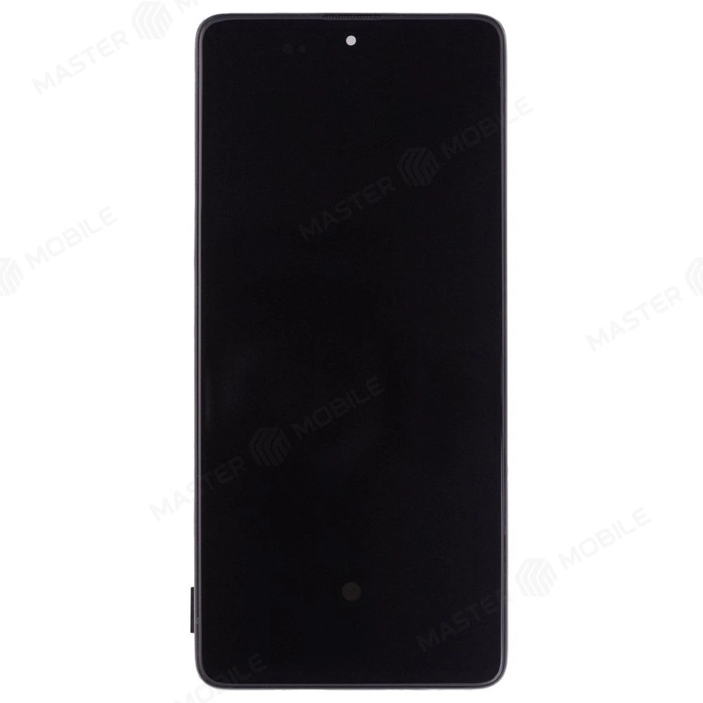 Дисплей для Samsung A715 Galaxy A71 + тачскрин (черный) (в рамке) (OLED) (Full Size) фото №1