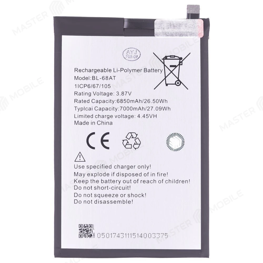 Аккумулятор для Tecno Pova 2 (LE7N) / Pova 3 (LF7N) (BL-68AT) (Premium) фото №1