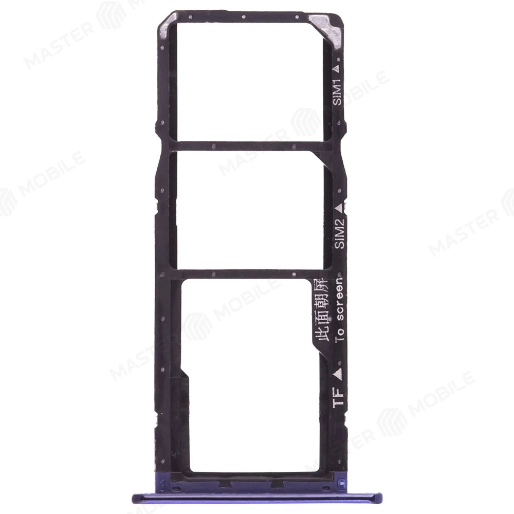 Держатель сим-карты для Huawei Honor 7A (DUA-L22) / Honor 7S / Honor 9S (DUA-LX9) / Y5 Prime 2018 (DRA-LX2) и др. (синий) фото №1