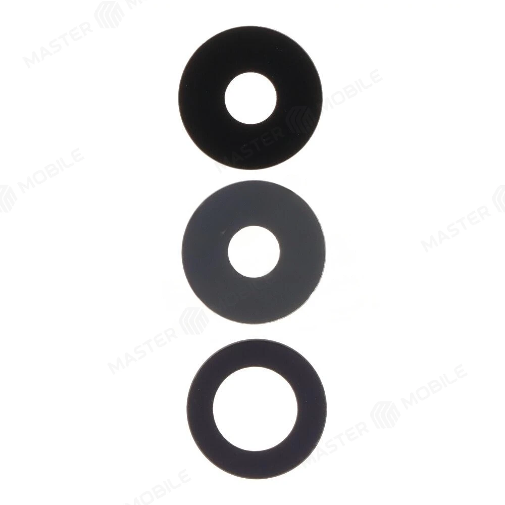 Стекло задней камеры для Samsung A047 Galaxy 04s (без рамки) (черный) 