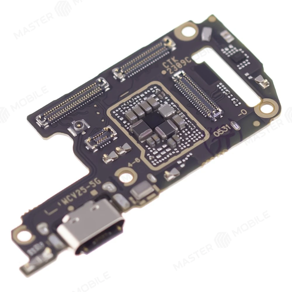 Нижняя плата для Vivo V25 (V2202) / V25e (V2201) с комп. + разъем зарядки + микрофон + разъем SIM фото №3