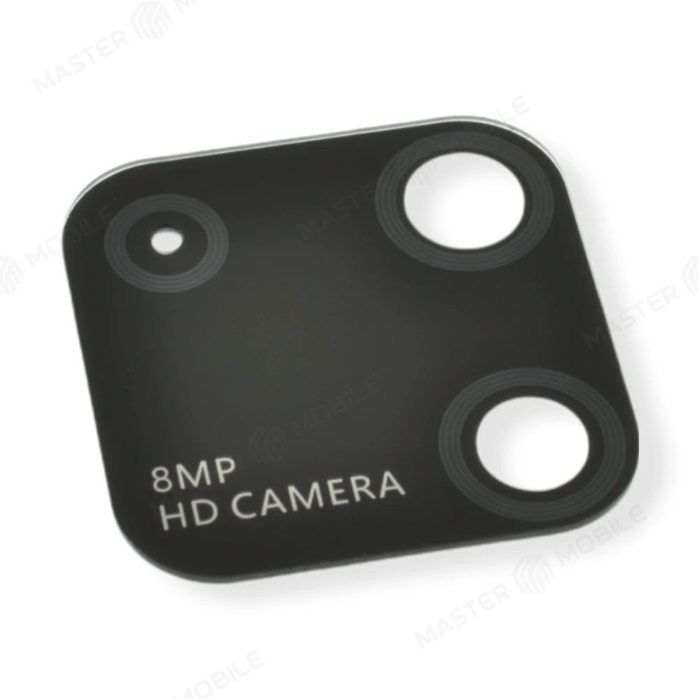 Стекло задней камеры для Huawei Y5p (DRA-LX9) (без рамки) (черный) фото №1