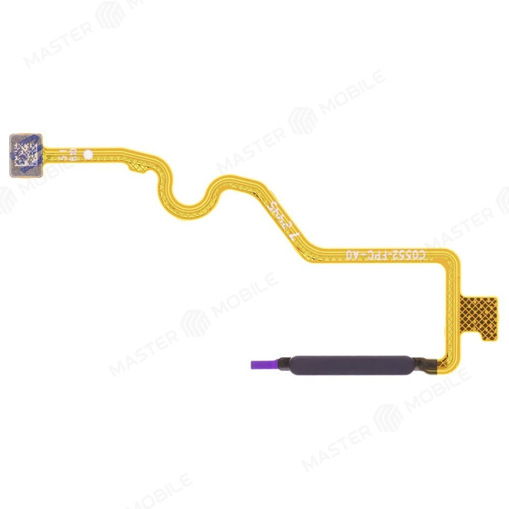 Шлейф для Tecno Spark 40C (KM4k) с комп. + сканер отпечатка пальца (черный) фото №1