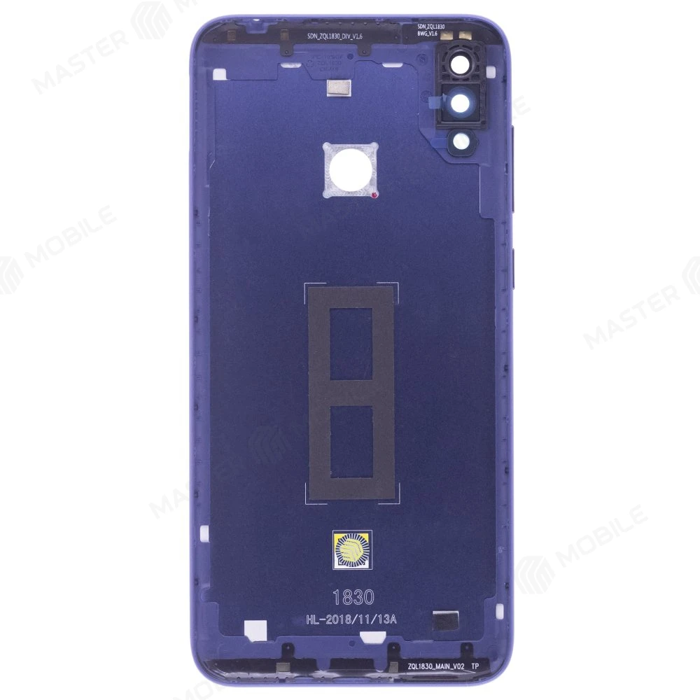Задняя крышка для Asus ZenFone Max M2 (ZB633KL) (синий) (в сборе со стеклом камеры) фото №2