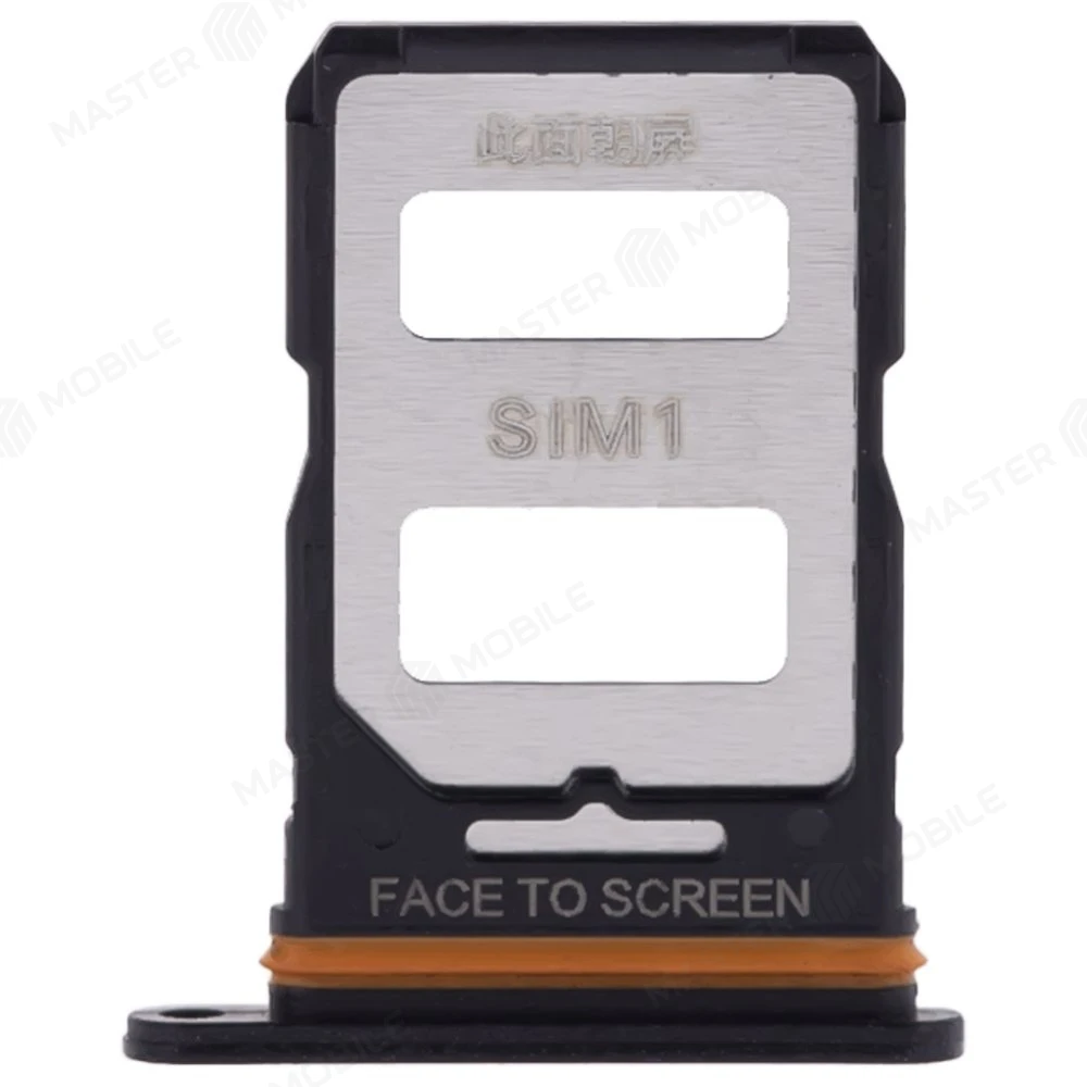 Держатель сим-карты для Xiaomi Poco F5 (23049PCD8G) (черный) фото №1