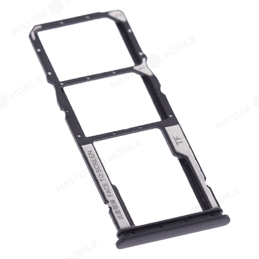 Держатель сим-карты для Xiaomi Redmi 10A (220233L2G) (черный) фото №3