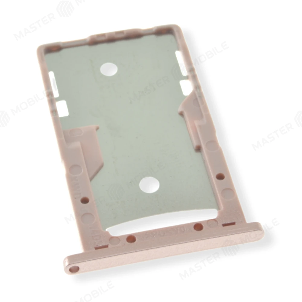 Держатель сим-карты + карты памяти (MicroSD) для Xiaomi Redmi 4A (розовый)  фото №1