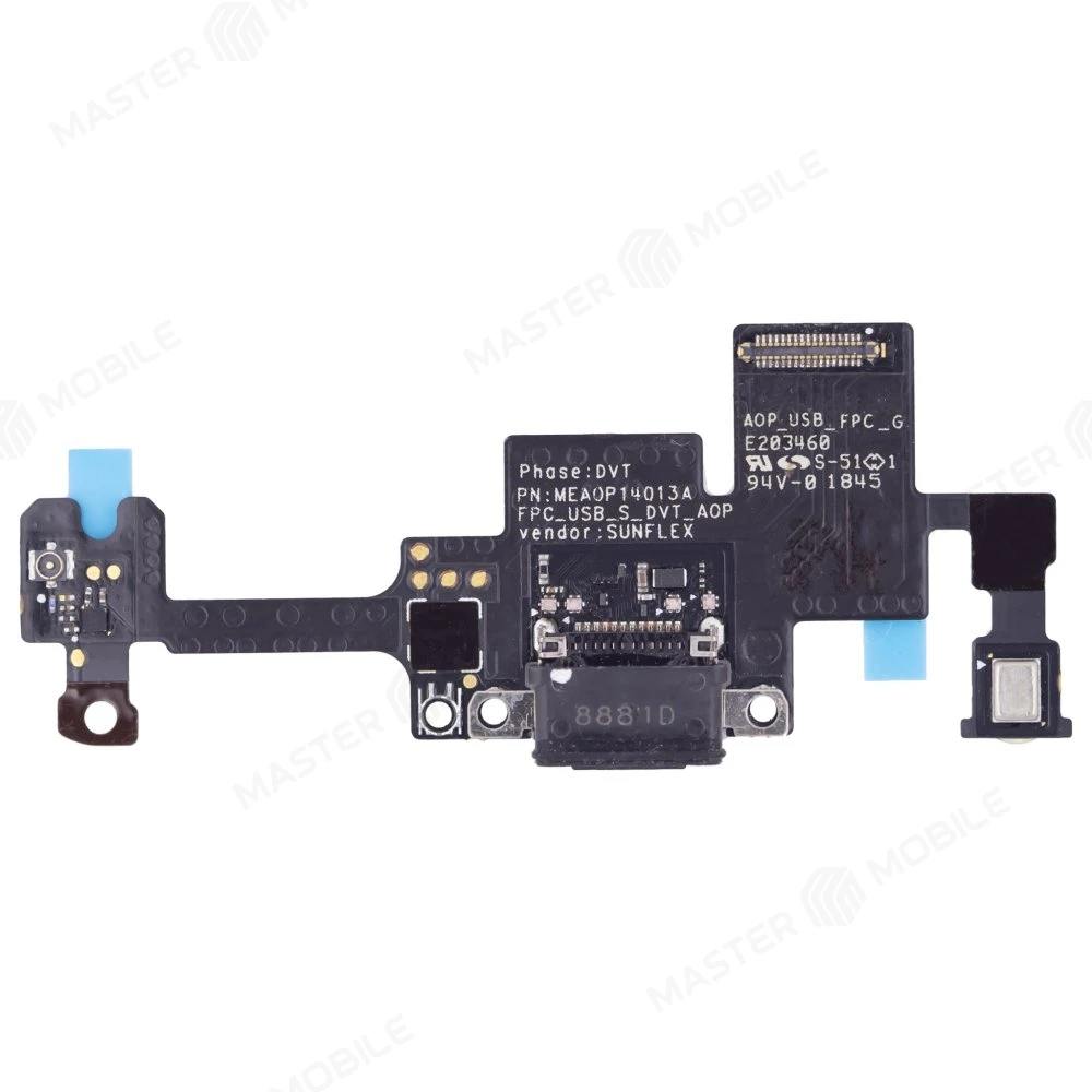 Нижняя плата для Nokia 9 PureView (TA-1087) с комп. + разъем зарядки + микрофон (ORIG100) фото №1