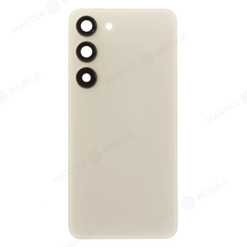 Задняя крышка для Samsung S911 Galaxy S23 (белый) (в сборе со стеклом камеры) (ORIG100) фото №1