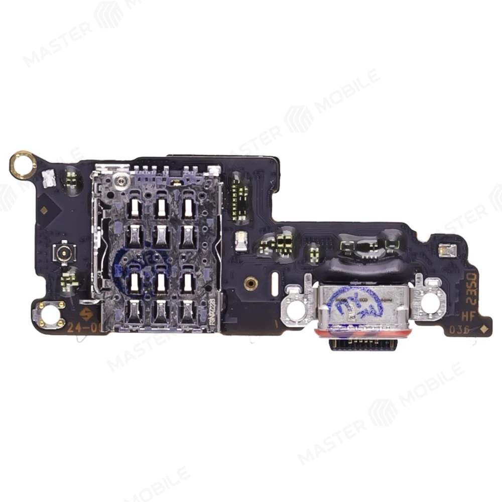 Нижняя плата для Realme 12 Pro (RMX3842) / 12 Pro+ (RMX3840) с комп. + разъем зарядки + микрофон + разъем SIM (ORIG100)  фото №2